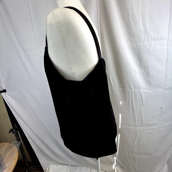 Old Navy Cami top size Large women's sleeveless velvet black shirt blouse - Picture 6 of 9